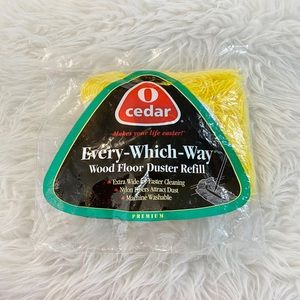 O-Cedar New Premium Every-Which-Way Wood Floor Duster Refill Machine Washable